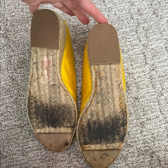 Lauren Ralph Lauren Yellow Peep Toe Wedges - Picture 5 of 5